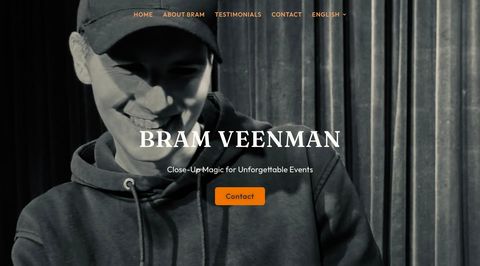 The home page of Bram Veenman